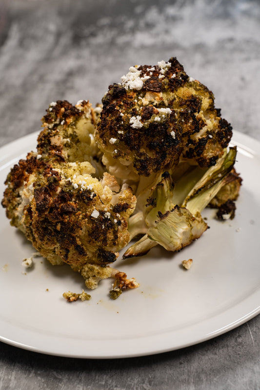 Chou-fleur rôti à la persillade et féta