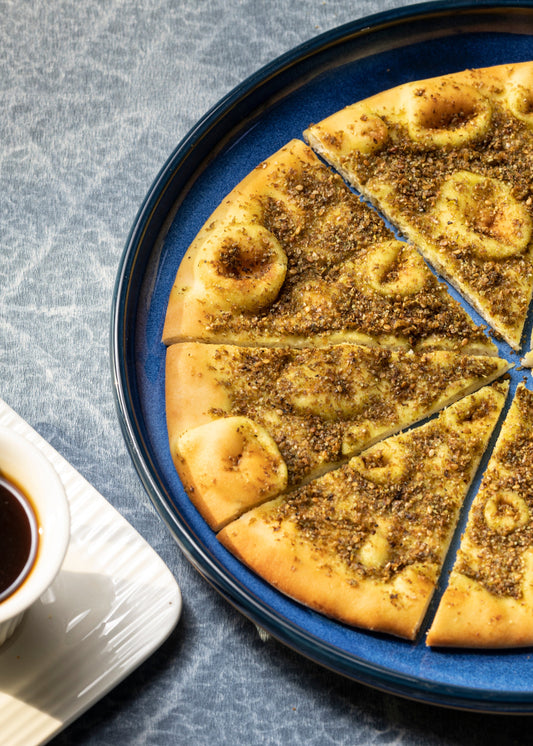 Croûtons de naan au zaatar