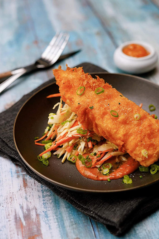 Fish and chips de morue du bistro