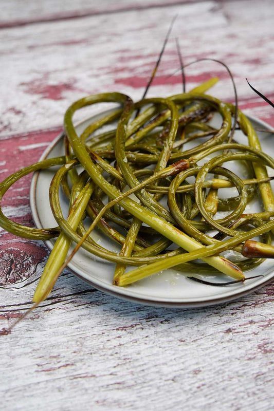 Fleurs d’ail rôties