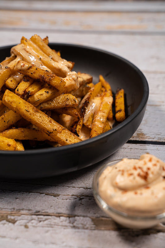 Frite de rutabaga à la crème fraîche