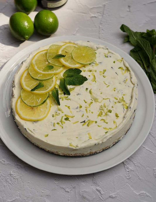 Gâteau glacé comme un Mojito à la lime et au rhum