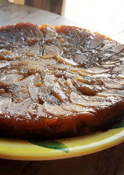 Gâteau breton renversé aux pommes et au gingembre