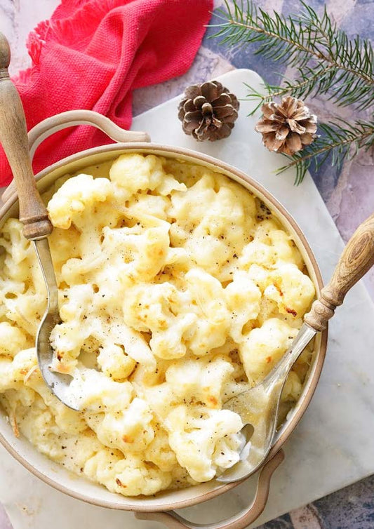 Gratin de chou-fleur à la crème de duo de fromages du Québec