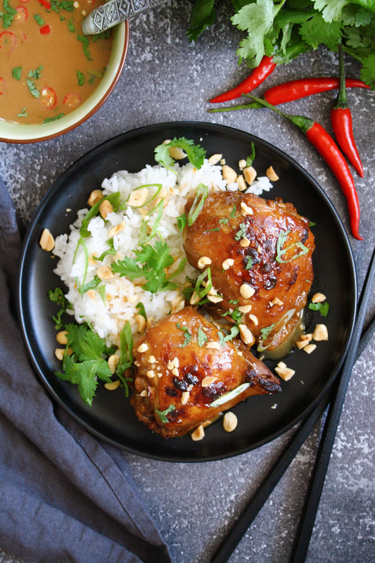 Hauts de cuisses au lait de coco et arachides