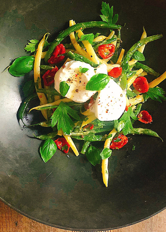 Salade de haricots aux tomates séchées