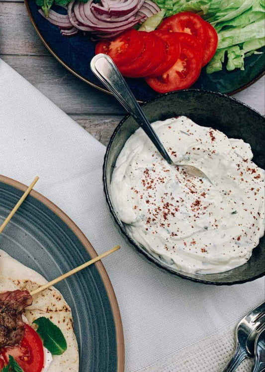 Labneh aux citron confit et aux herbes fraiches