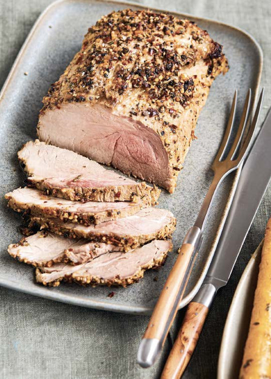 Longe de porc en saumure à la bière et au miel