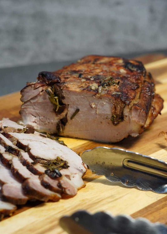 Longe de porc à l’ail noir