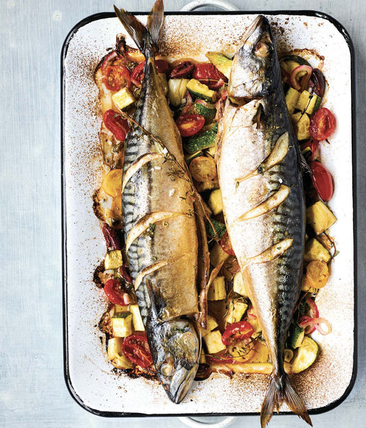 Maquereaux rôtis comme en Méditerranée