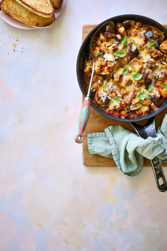 Poêlée d’aubergines Parmigiana