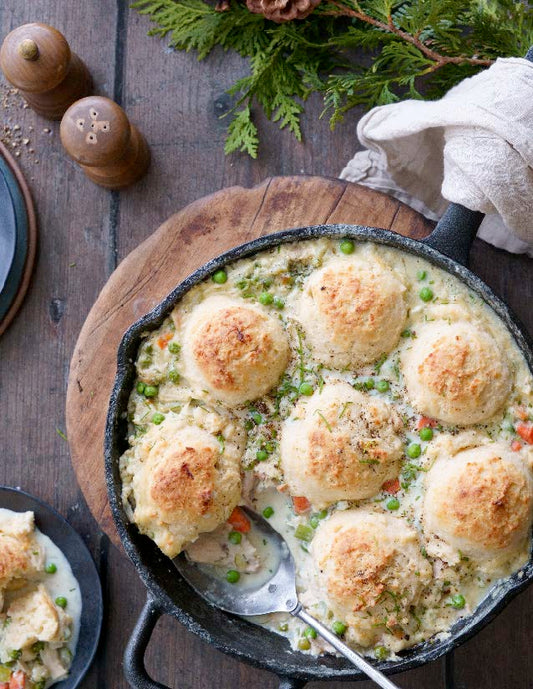 Pâté au poulet dumpling au parmesan