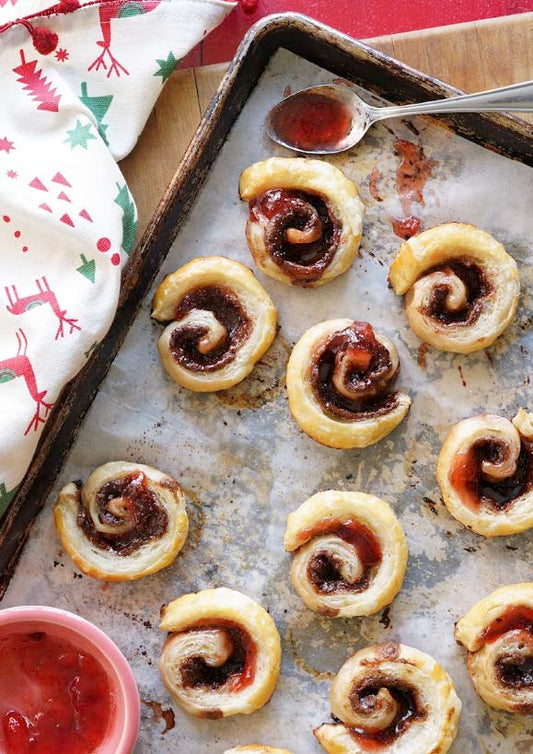 Pets de sœurs aux fraises et chocolat fondant