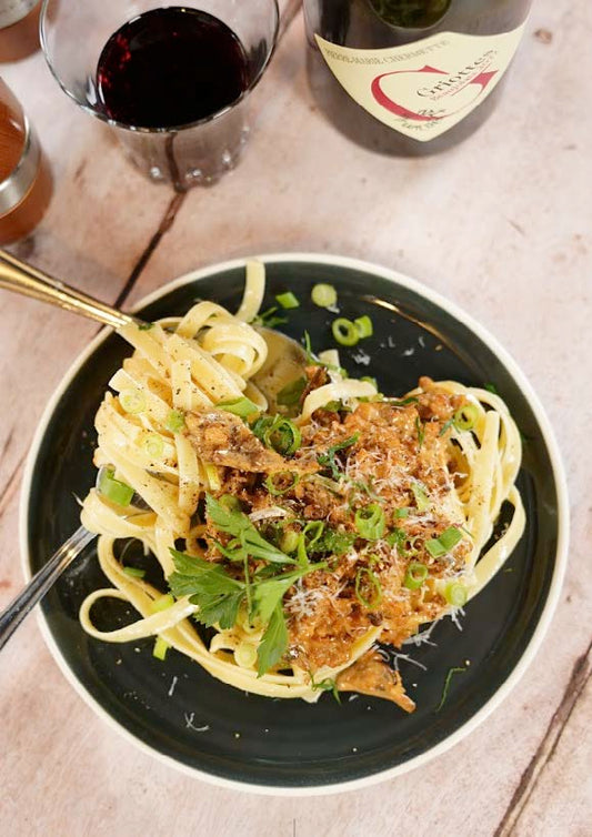Poêlée de PVT et de champignons à la façon stroganoff