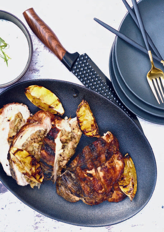 Poitrine de dinde farcie à la chair de saucisse italienne douce et fenouil