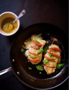 Poitrines de volaille à la caprese