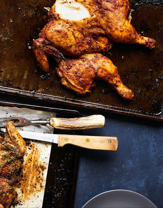 Poulet en crapaudine au citron vert, façon tex-mex