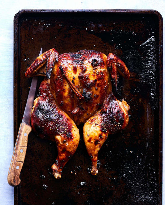 Poulet en crapaudine aux parfums d’Asie