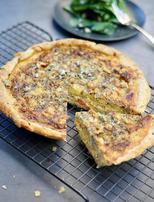 Quiche aux poires, au bleu et aux noix de Grenoble