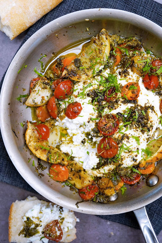 Ricotta rôtie et sa garniture Provençale