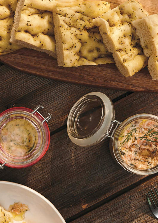 Rillettes de duo de saumons au chèvre doux
