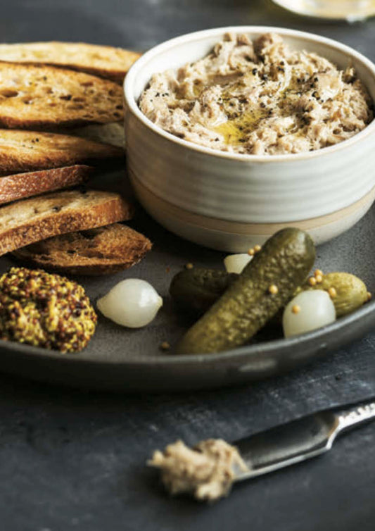 Rillettes de porc au vin blanc et aux aromates