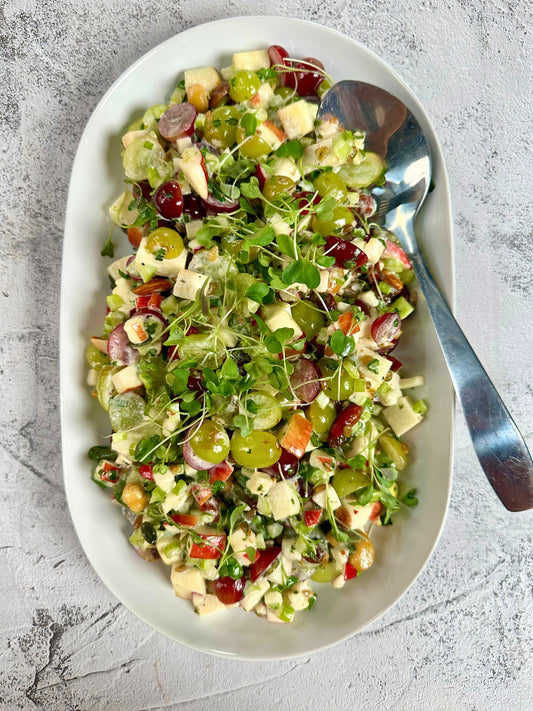 Salade Waldoff pommes et raisins frais