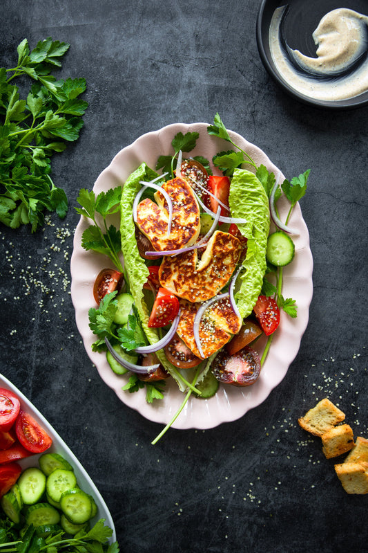 Salade de tomate & halloumi