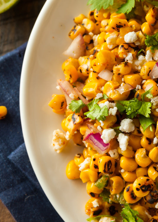 Salsa de maïs grillé, façon du guerrier