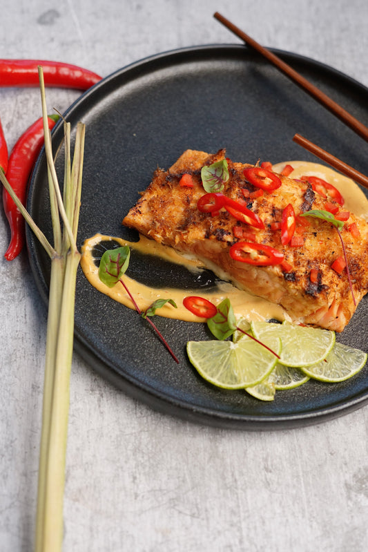 Saumon grillé à la citronnelle et à l’ail