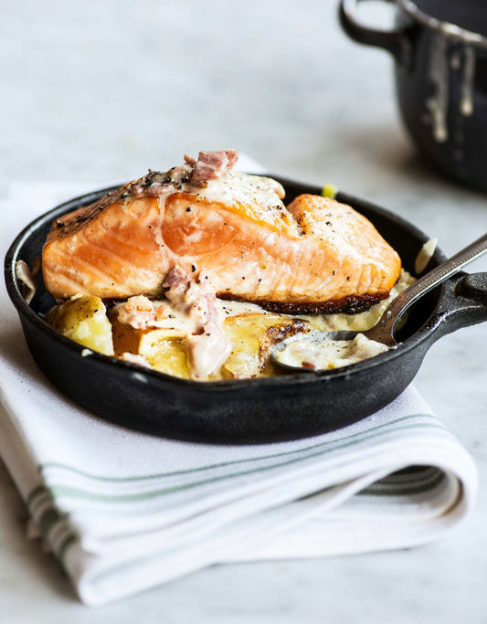 Saumon comme une tartiflette