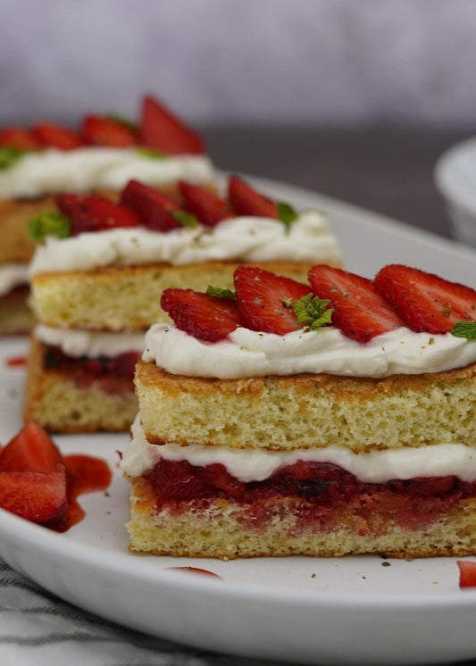 Shortcake grillé aux fraises