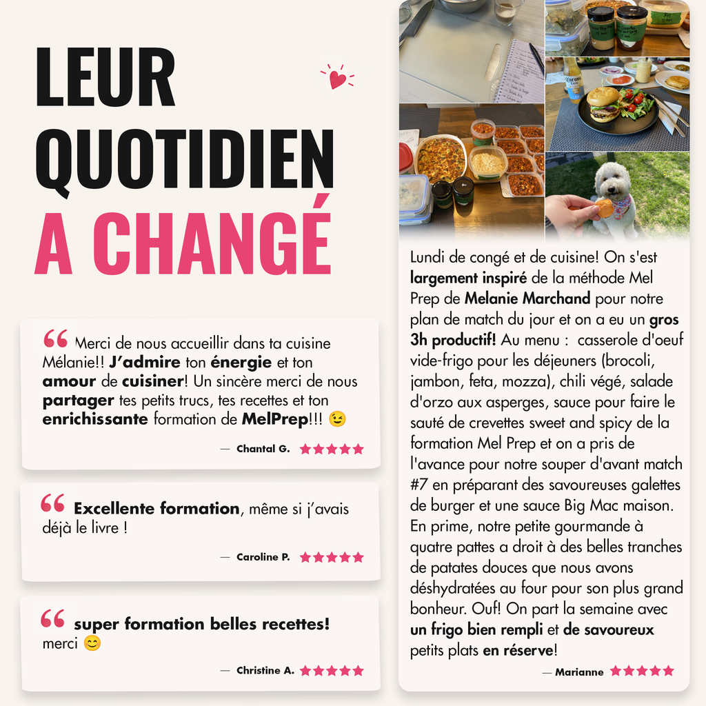 Formation Mel Prep - efficacité et saveurs au fil de nos saisons