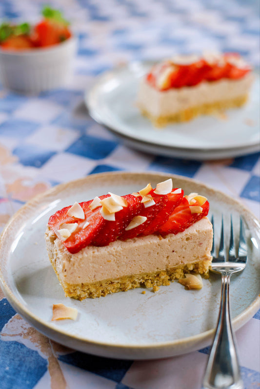 Barres de mousse aux fraises
