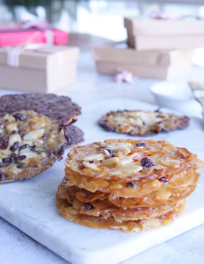 Biscuits Florentin amandes et chocolat noir