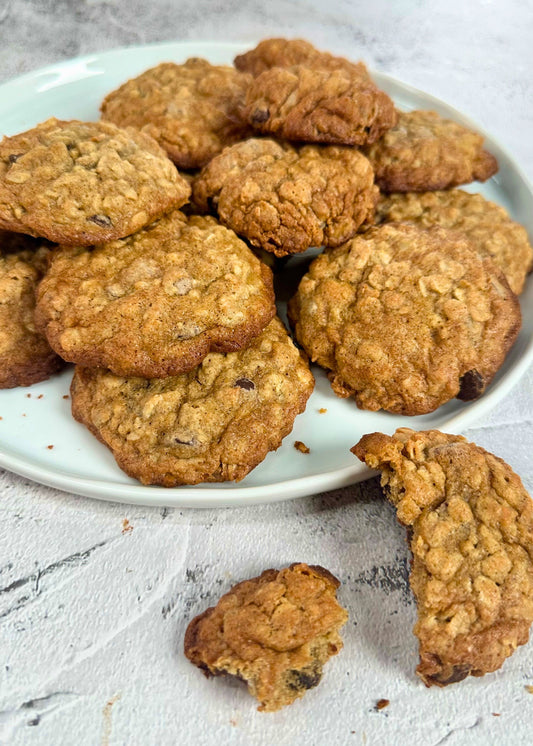 Biscuits avoine, chocolat et épices des fêtes