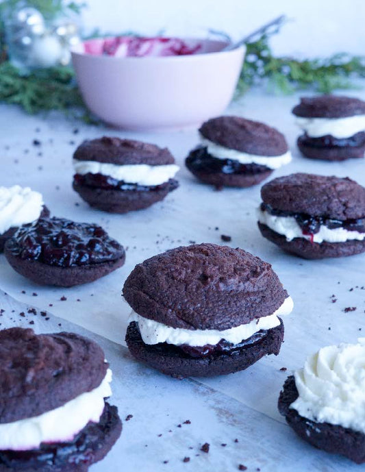 Biscuits brownies style forêt noire