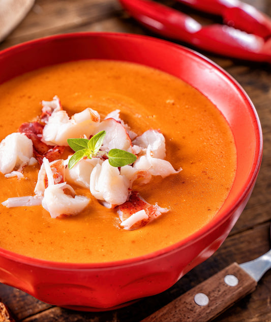 Bisque de homard, cognac et crème (et ses pâtes à la Bisque)