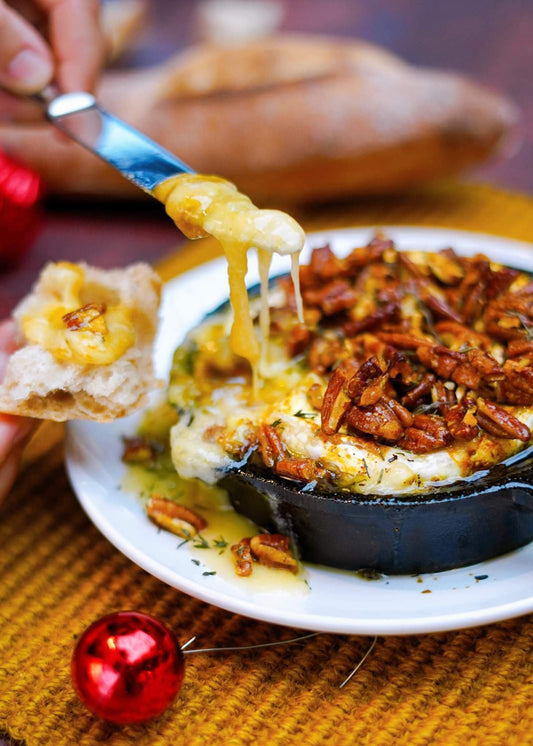 Brie fondant aux pacanes, érable et cari