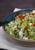 Broccoli comme un couscous, crémeuse aux fines herbes