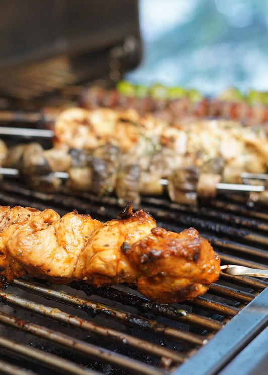 Brochettes de hauts de cuisse à la portugaise