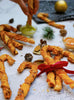 Cannes de noël feuilletées au fromage