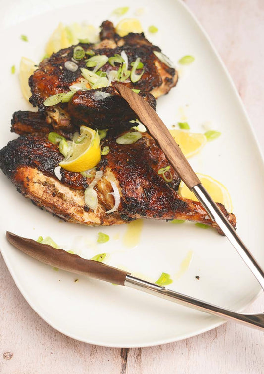 Demi-poulet grillé à la jerk