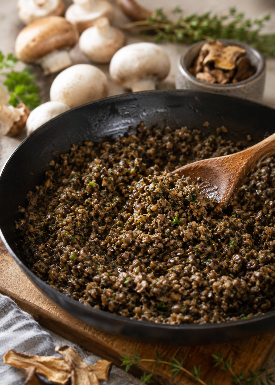 Duxelle de champignons bien gourmande