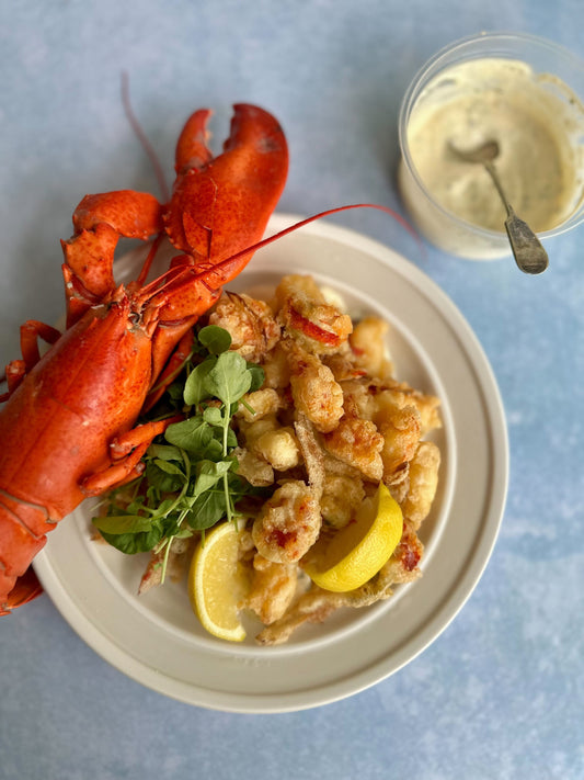 Fish and chips de homard ultracroustillant