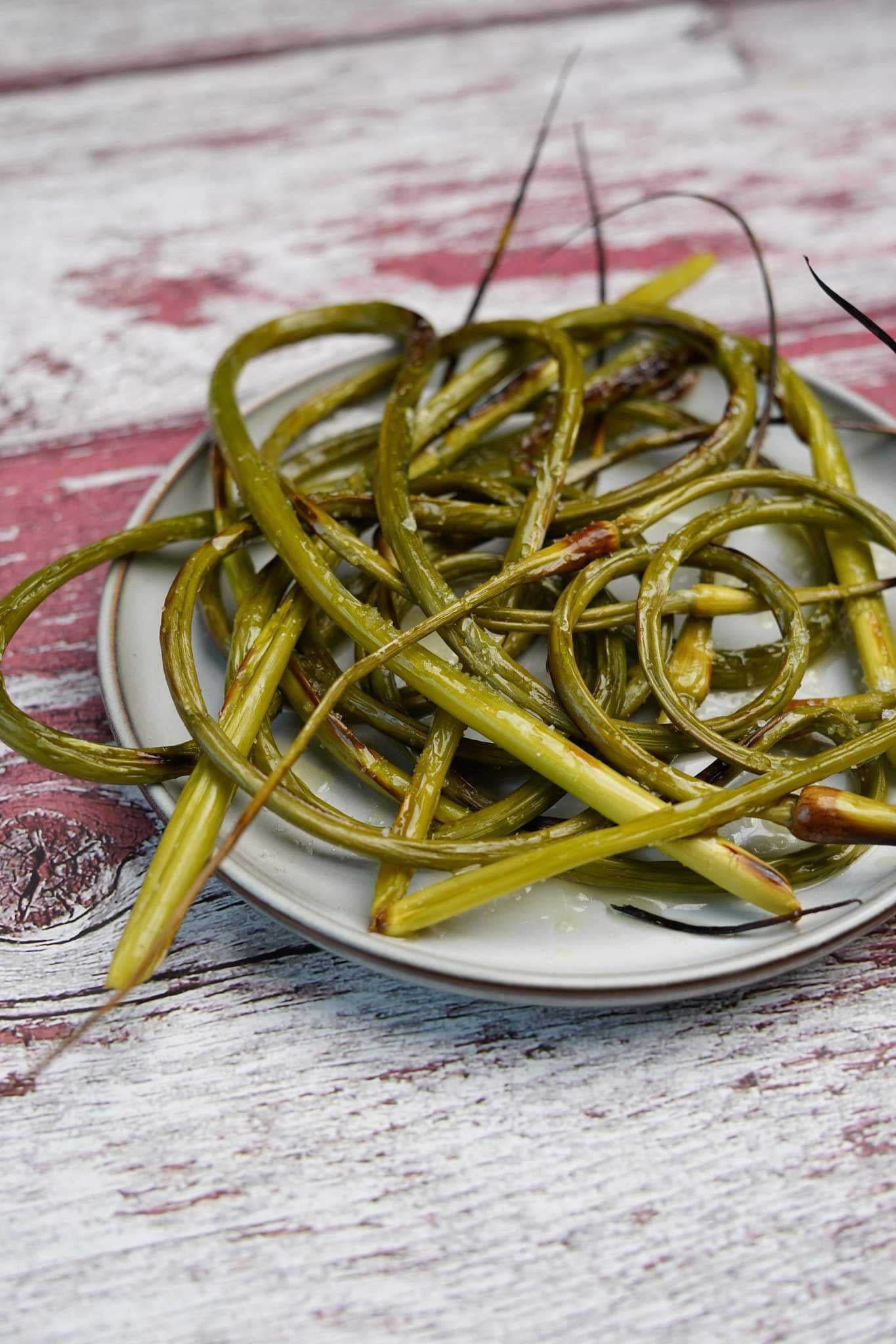 Fleurs d’ail rôties