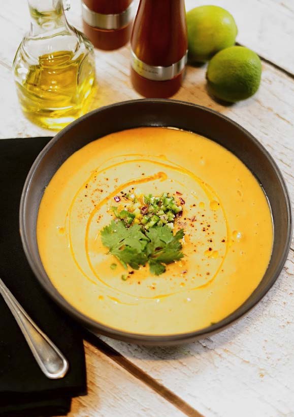 Gaspacho gourmand aux maïs