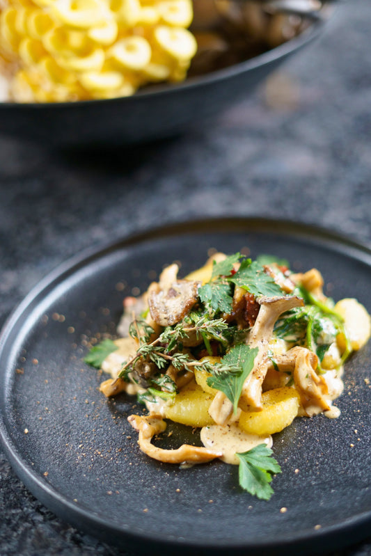 Gnocchis sautées, sauce forestière aux pleurotes