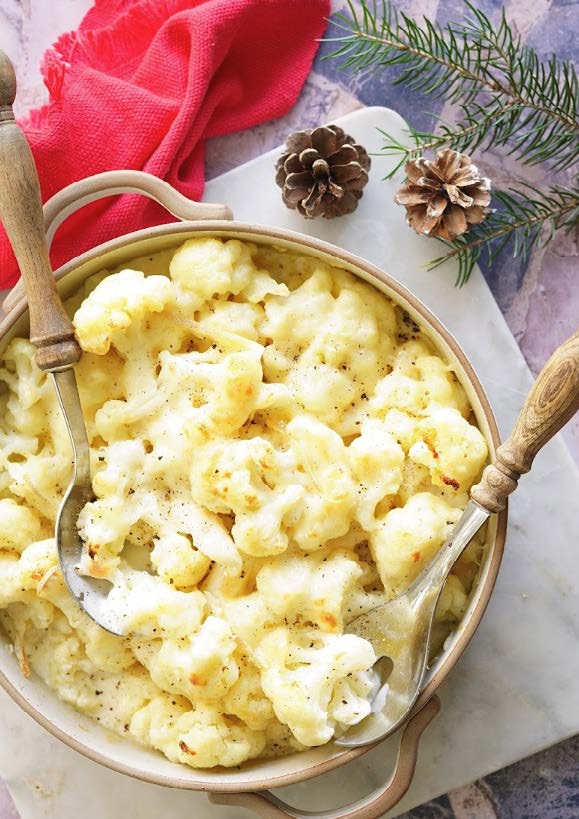 Gratin de chou-fleur à la crème de duo de fromages du Québec