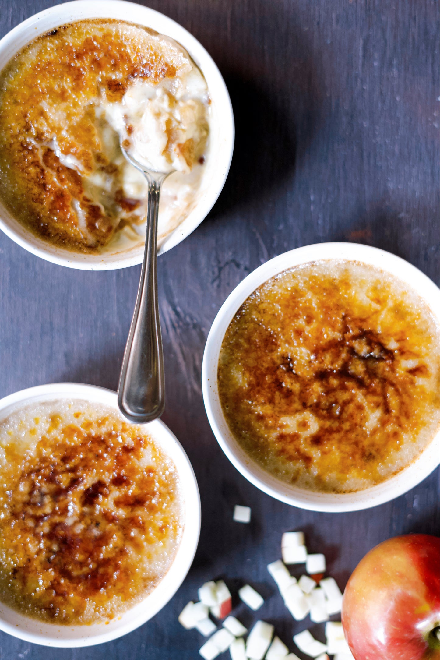 Crème brûlée aux pommes